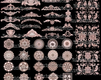 45+ 3d stl models decor medallion collection for cnc artcam Easel printer - Download