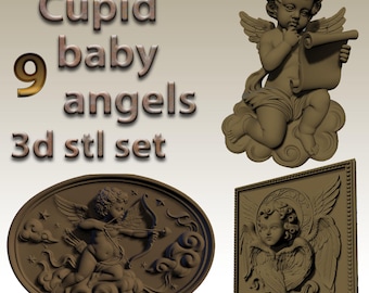 8+ Cupid & Angel 3D STL Models For CNC Router 3d  printers - Download