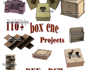 110+ CNC Laser Cut Box Vector Mega Pack – dxf eps cdr Files - Digital Download