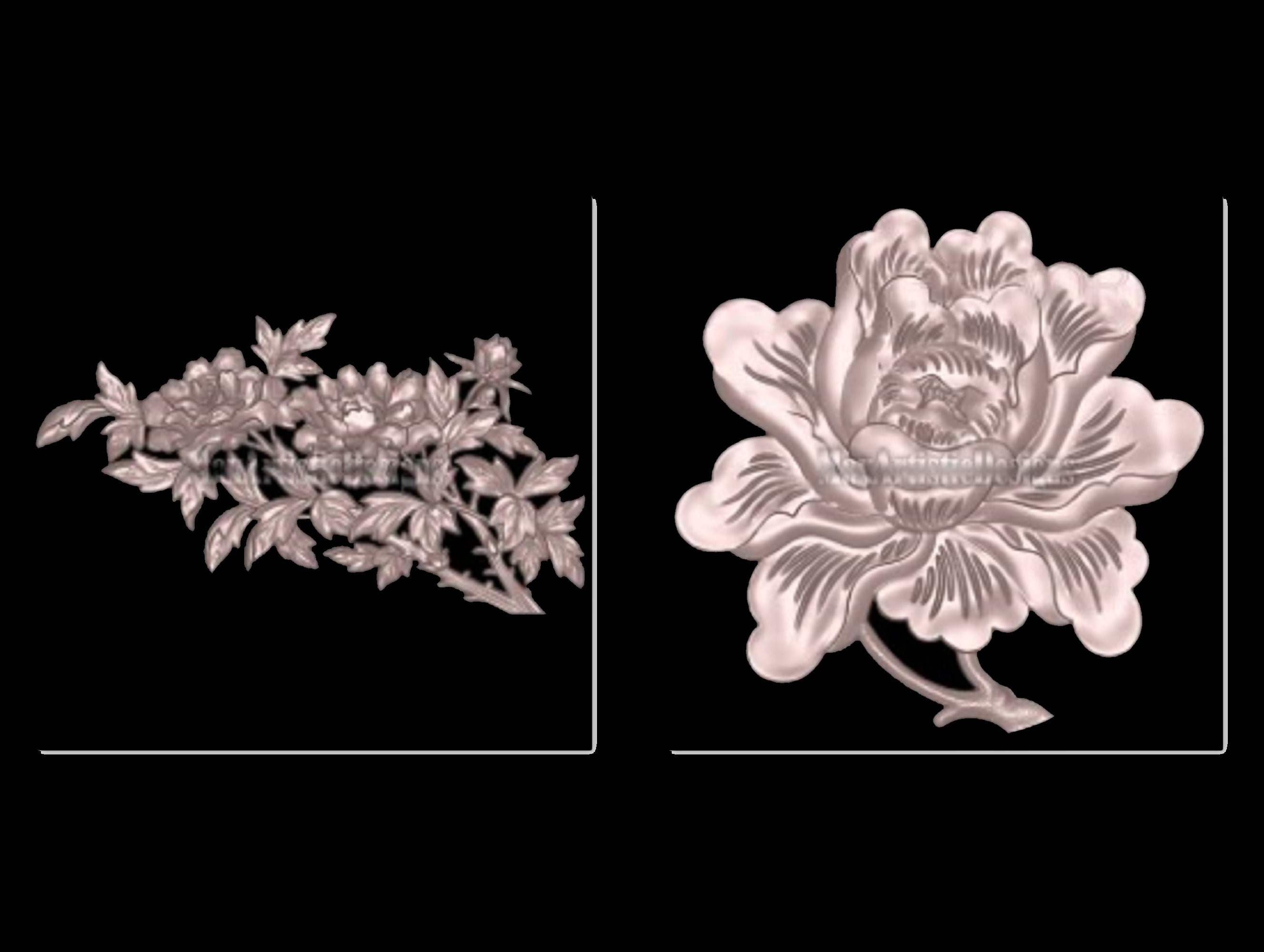 18+ Roses and Flowers 3D STL Models for CNC Router Relief & 3d Printer ...