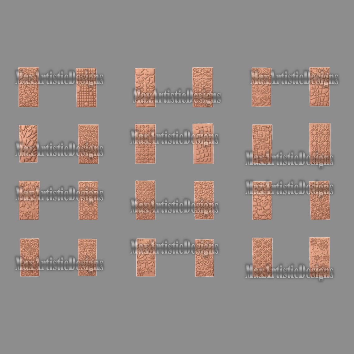 24 Fabrication Door Panels 3d Stl Models Set for Cnc Router Machines ...