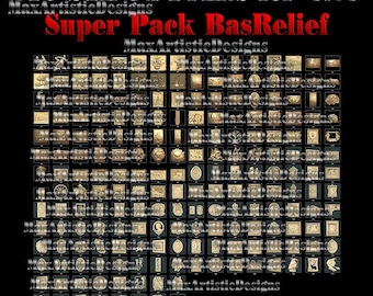 210 3d stl models bas-relief collection for cnc relief machines - Download