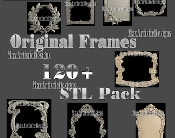120+ Original frames set 3d stl models for cnc router engraver carving artcam- Download