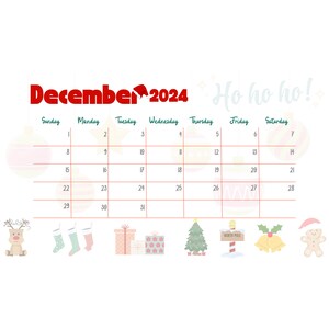 Playful december 2024 calendar