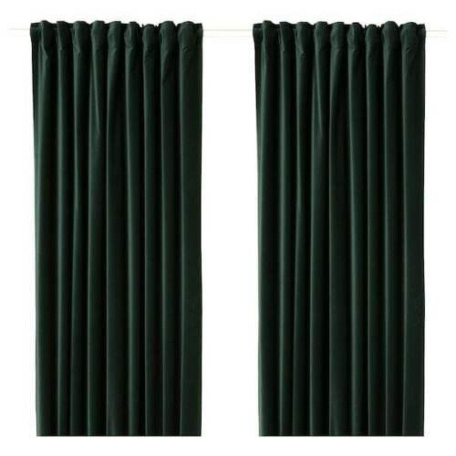 IKEA SANELA Velvet Curtains Room Darkening 55 x 98 Etsy