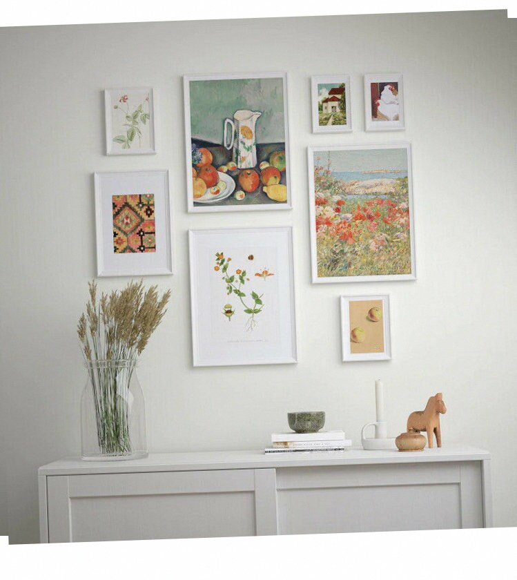 IKEA KNOPPANG Frame With Poster set of 8 Countryside Living Etsy