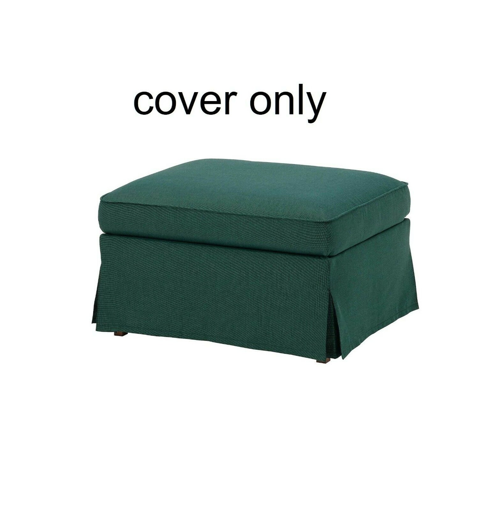 IKEA UPPLAND Cover for Ottoman with Storage Dark Turquoise Etsy