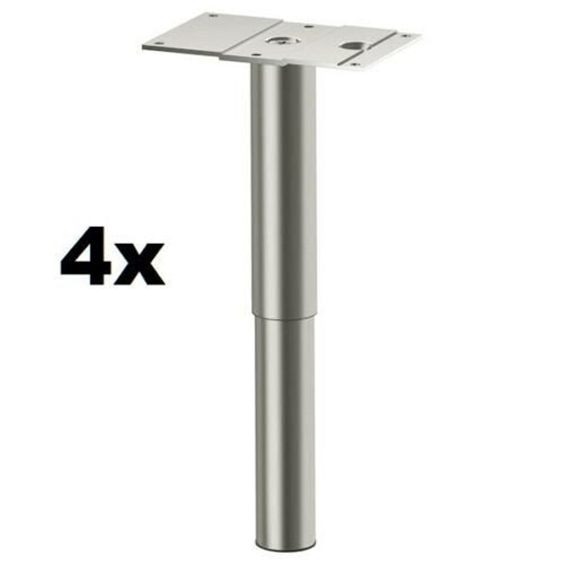 Set of 4 IKEA Legs Stainless Steel Adjustable Feet Etsy