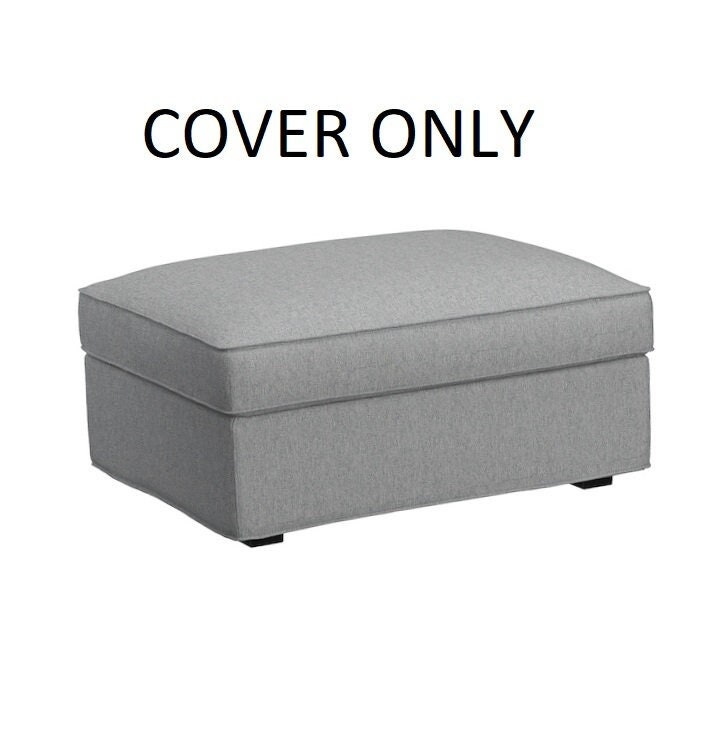 IKEA Kivik COVER for KIVIK Footstool Teno Light Gray Ottoman Slipcover 60193680 