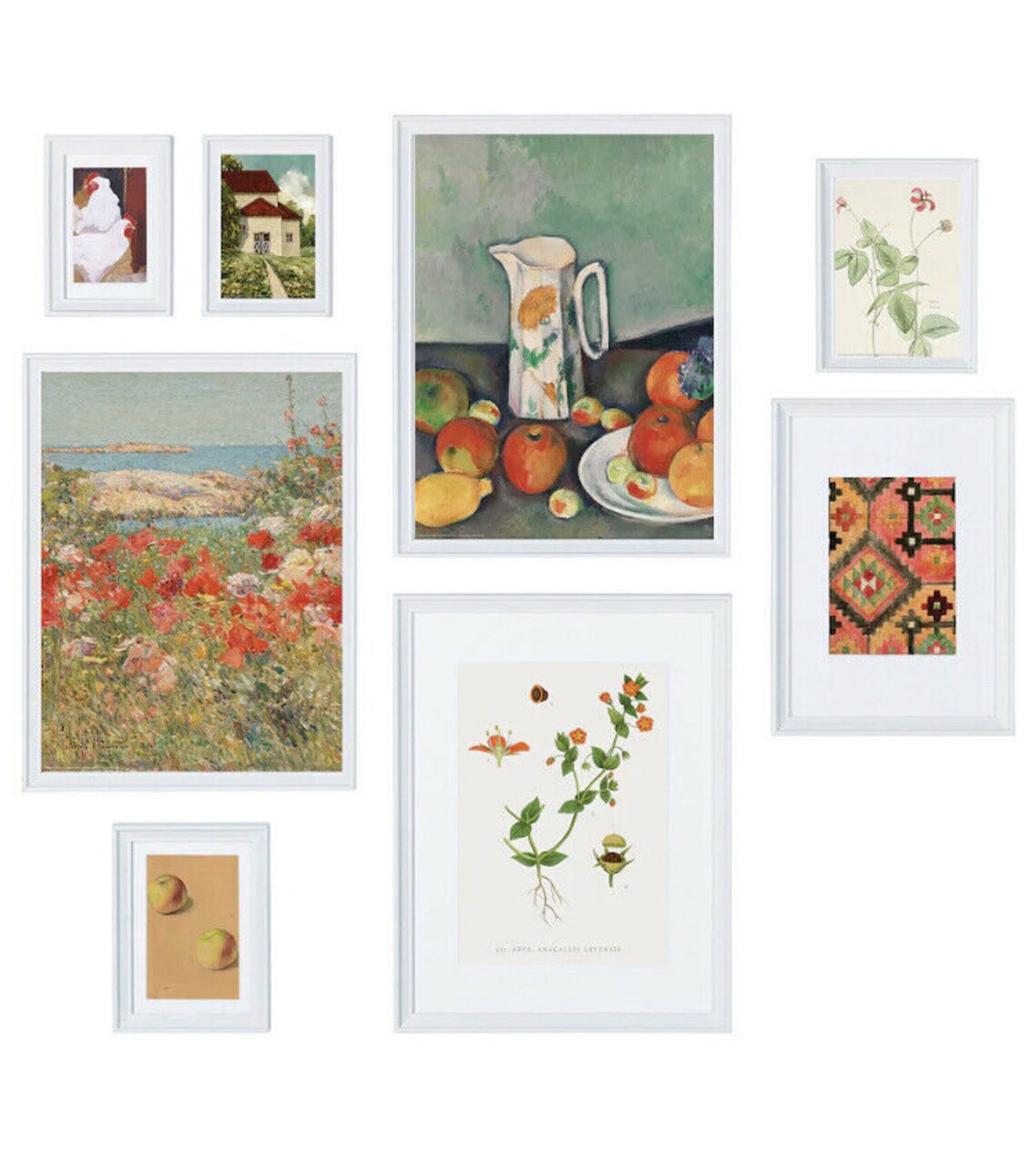 IKEA KNOPPANG Frame With Poster set of 8 Countryside Living Etsy