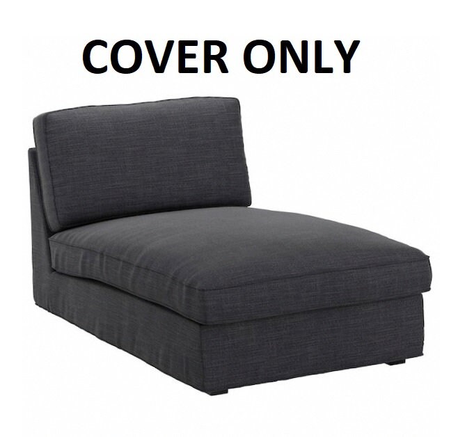 IKEA KIVIK Chaise Lounge Cover Slipcover Hillared Anthracite Etsy