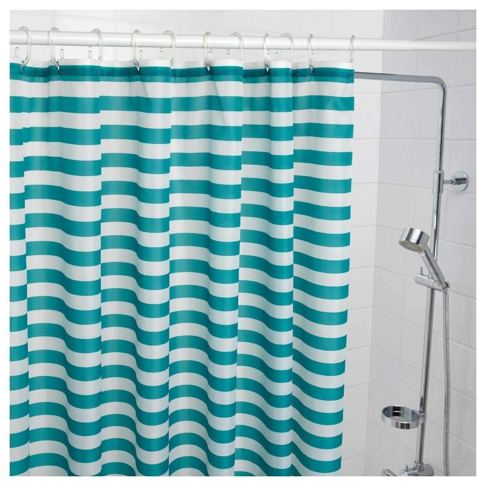 IKEA VADSJON Fabric Shower Curtain Waterproof Mildew Resistant Etsy