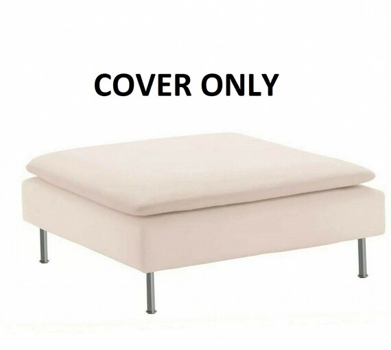 IKEA SODERHAMN Ottoman Cover Samsta Light Pink slipcover Etsy