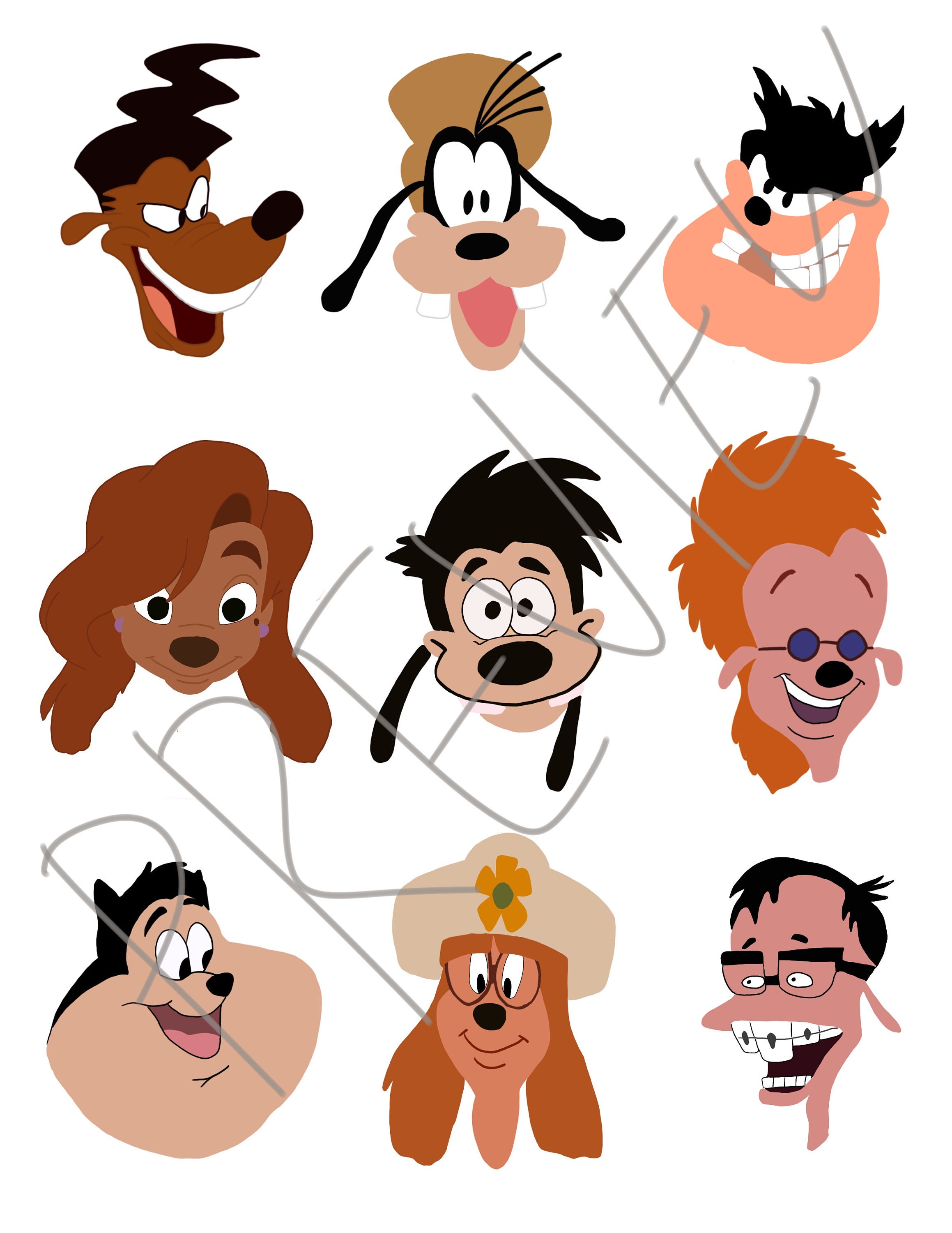 The goofy movie characters online