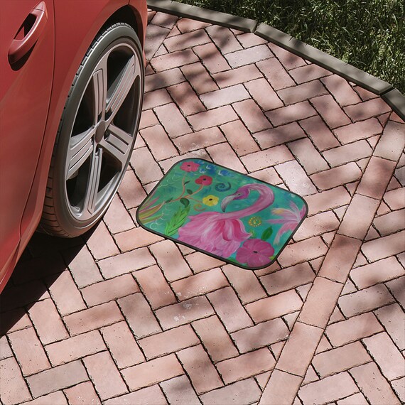 Buy Flamingo Garden Auto Car Floor Mats 1pc With My Art. Car