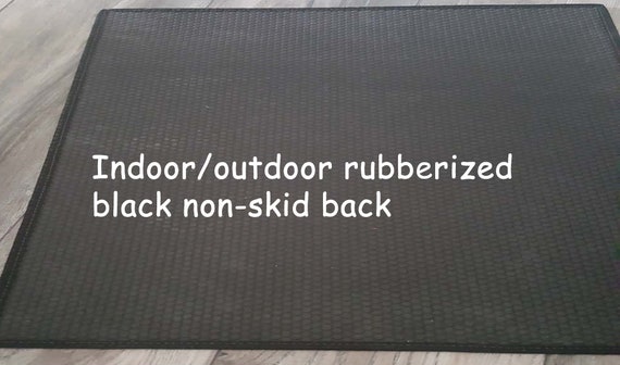 Rubber doormat Indoor outdoor rubber mat Flower rubber back door