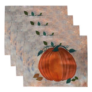 Pumpkin from my watercolor art table Placemat Set.