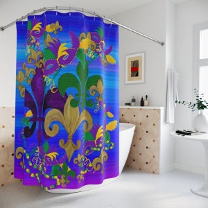 Searcy Floral Embroidered Semi-Sheer Single Shower Curtain Fleur de Lis Living Color: Chocolate