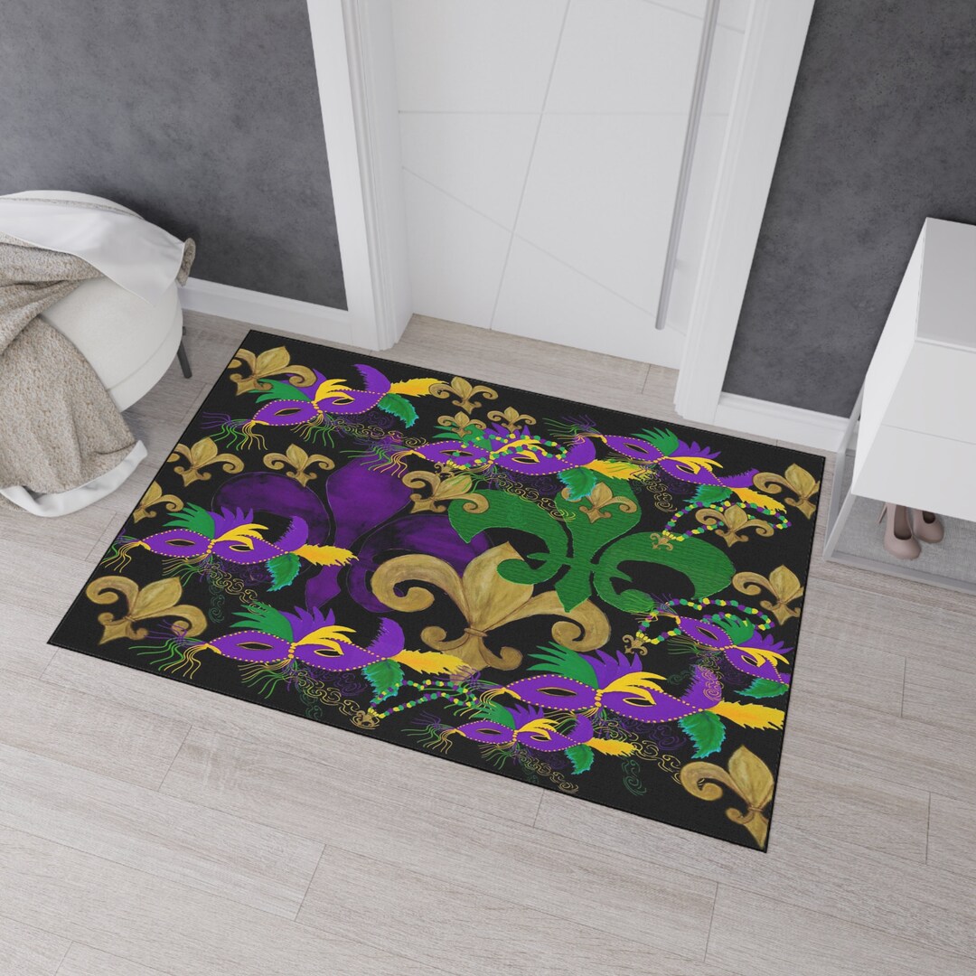 mardi gras rug
