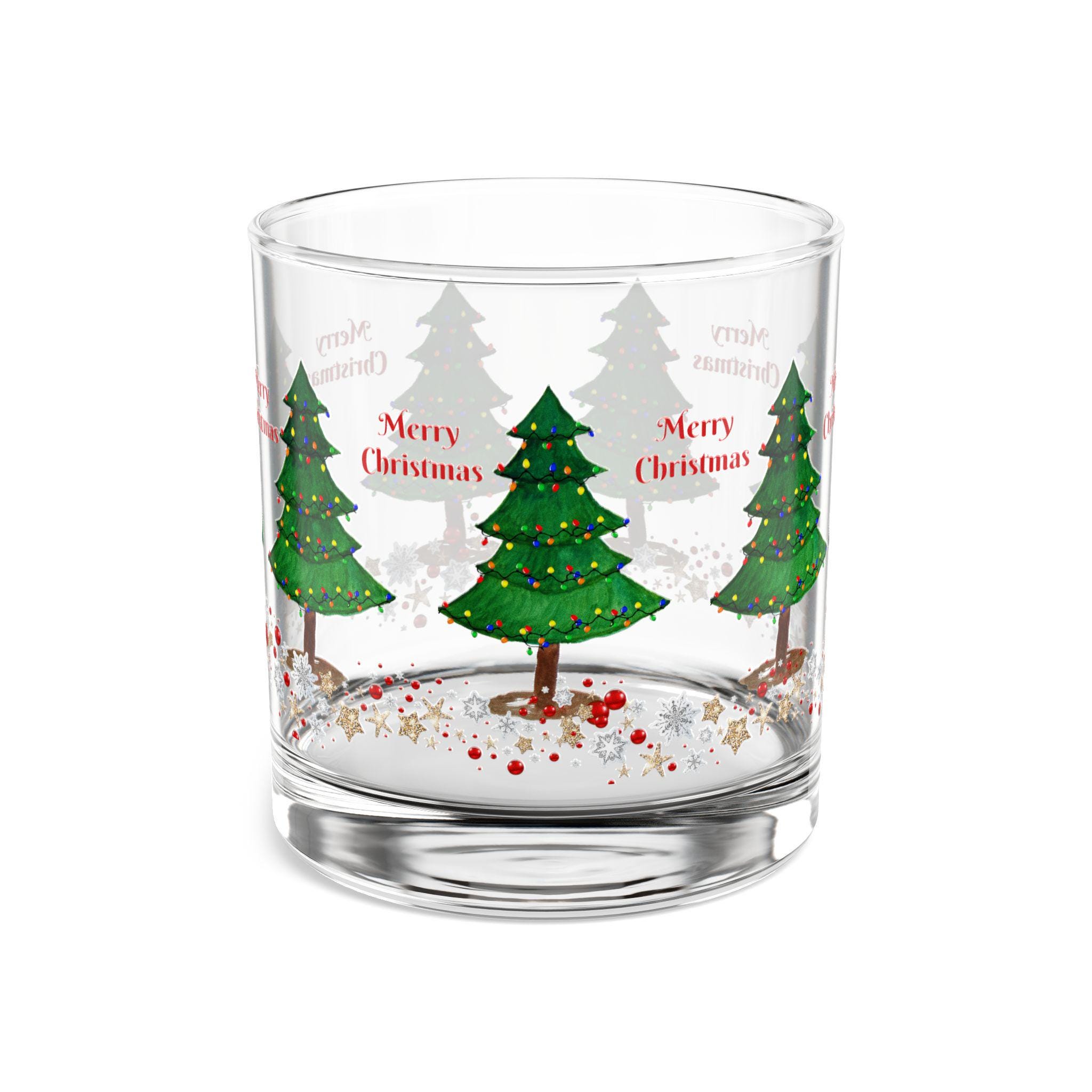 Christmas Tree Rocks Glass | 10oz Holiday Cocktail Glass - Etsy Christmas Tree Rocks Glass | 10oz Holiday Cocktail Glass - Etsy