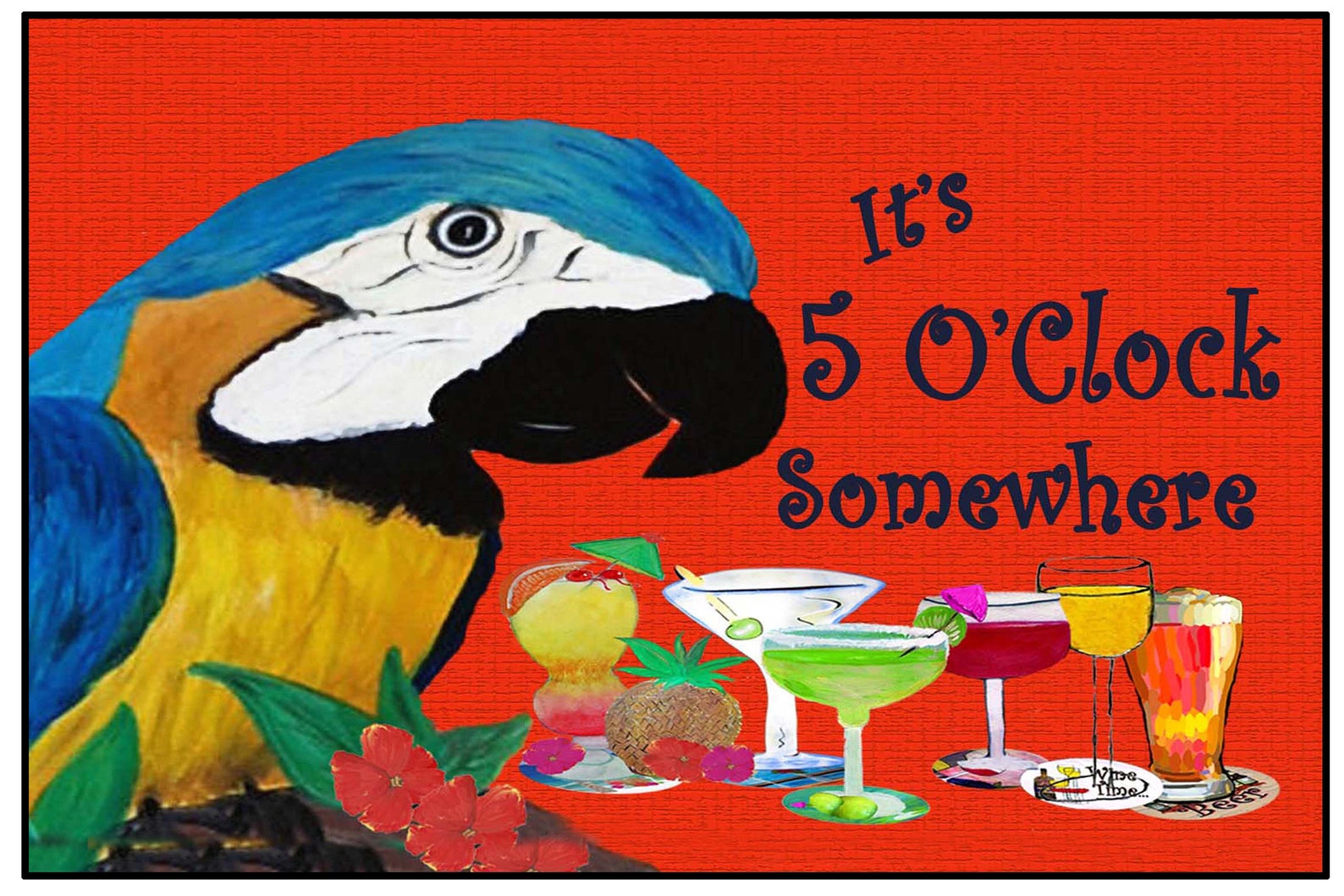 Parrot Head It s 5 O clock Somewhere Bar Door Rug Etsy parrot-head-it-s-5-o-clock-somewhere-bar-door-rug-etsy