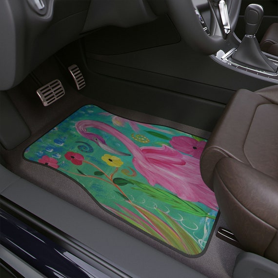 Buy Flamingo Garden Auto Car Floor Mats 1pc With My Art. Car