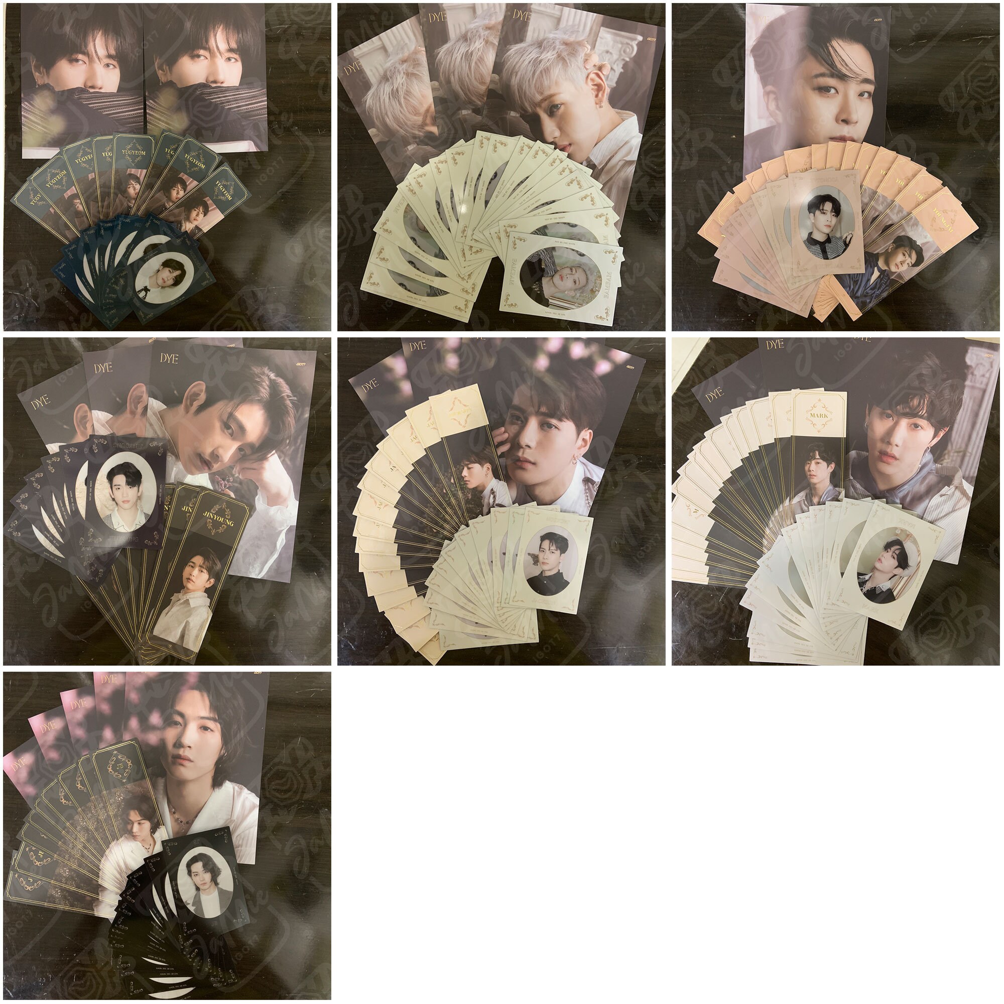 Got7 Official <DEY> Mirror Cards, Bookmark, Lyric Cards