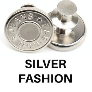 Jean Buttons 17mm Button Pins for Jeans No Sew Instant Button Detachable Buttons Make Loose Pants Fit Perfect