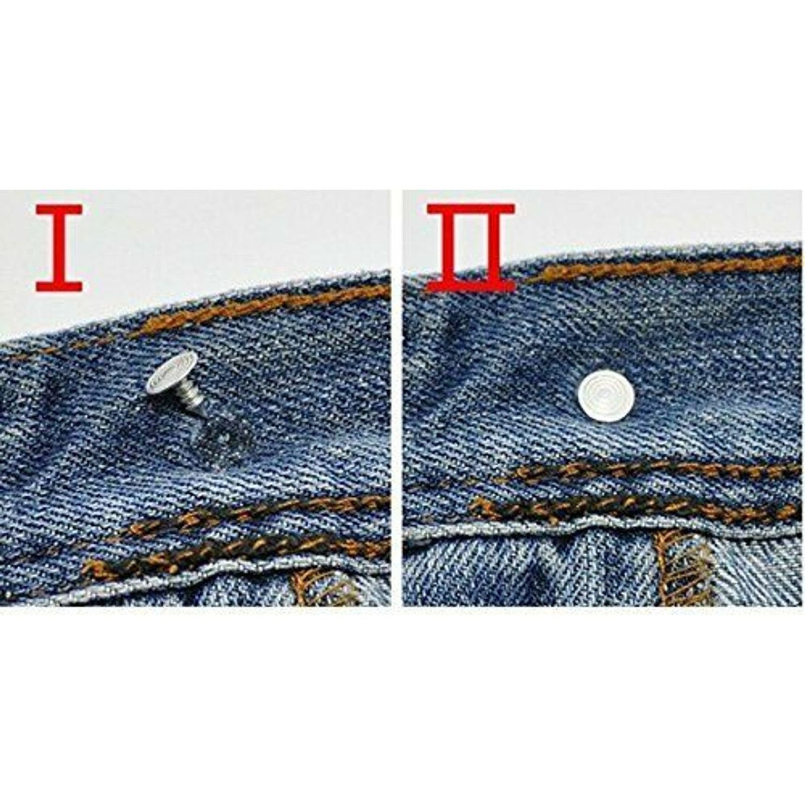 Jean Buttons With Rivets Choose From Bronze or Silver Color in - Etsy