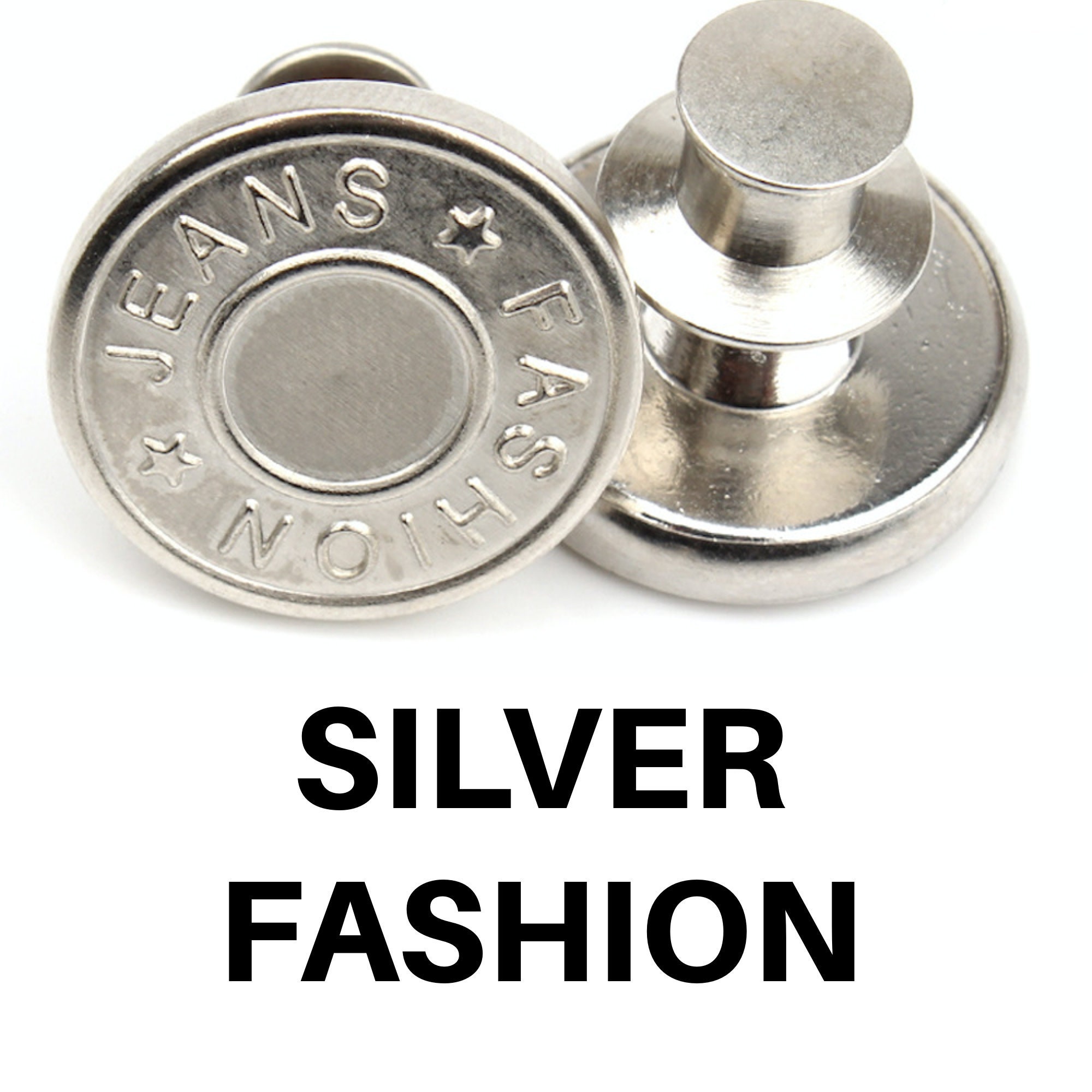 Jean Buttons 17mm Button Pins for Jeans No Sew Instant Button Etsy