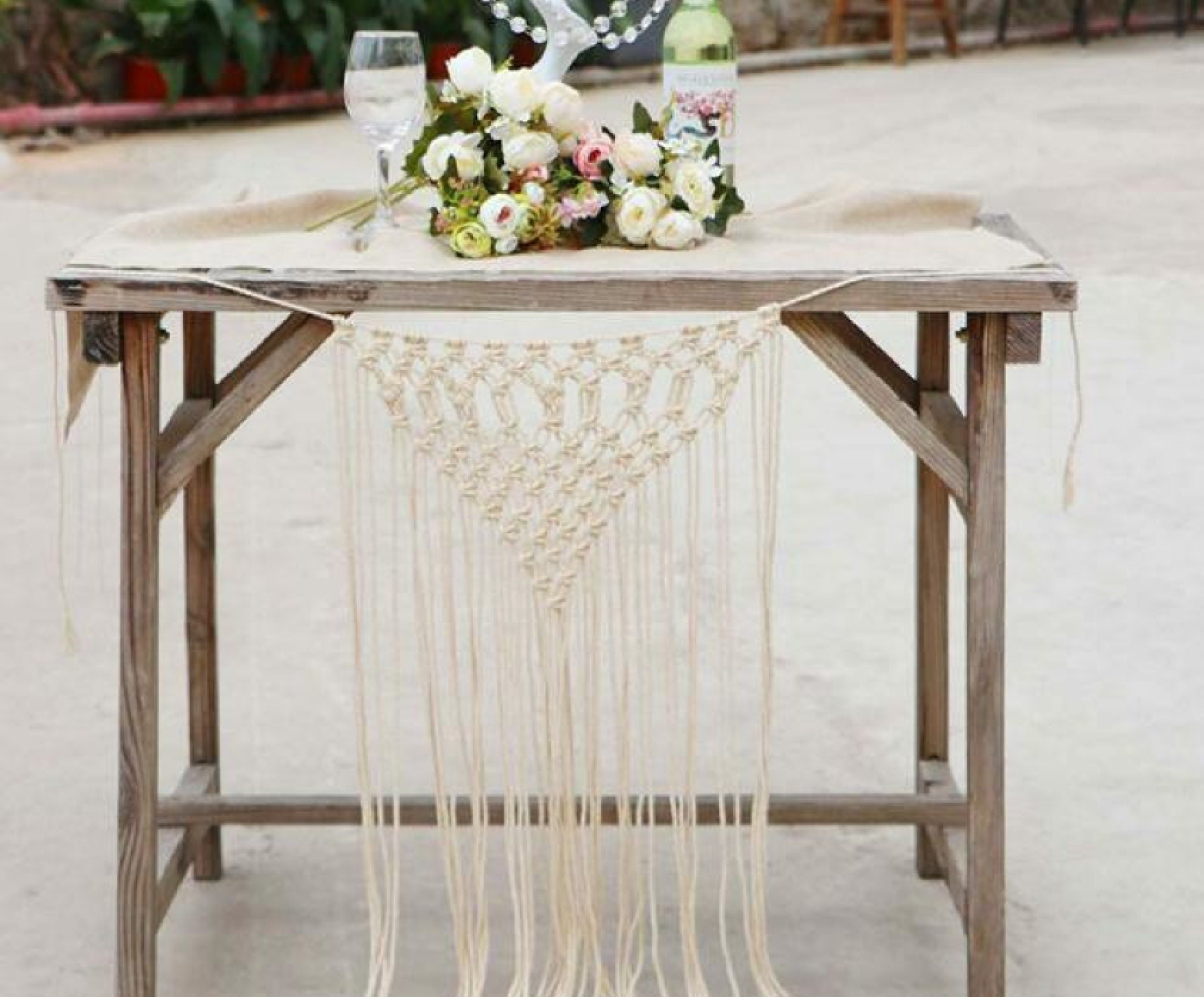 2pcs Macrame Chair Hanging Macrame Wedding Decorations