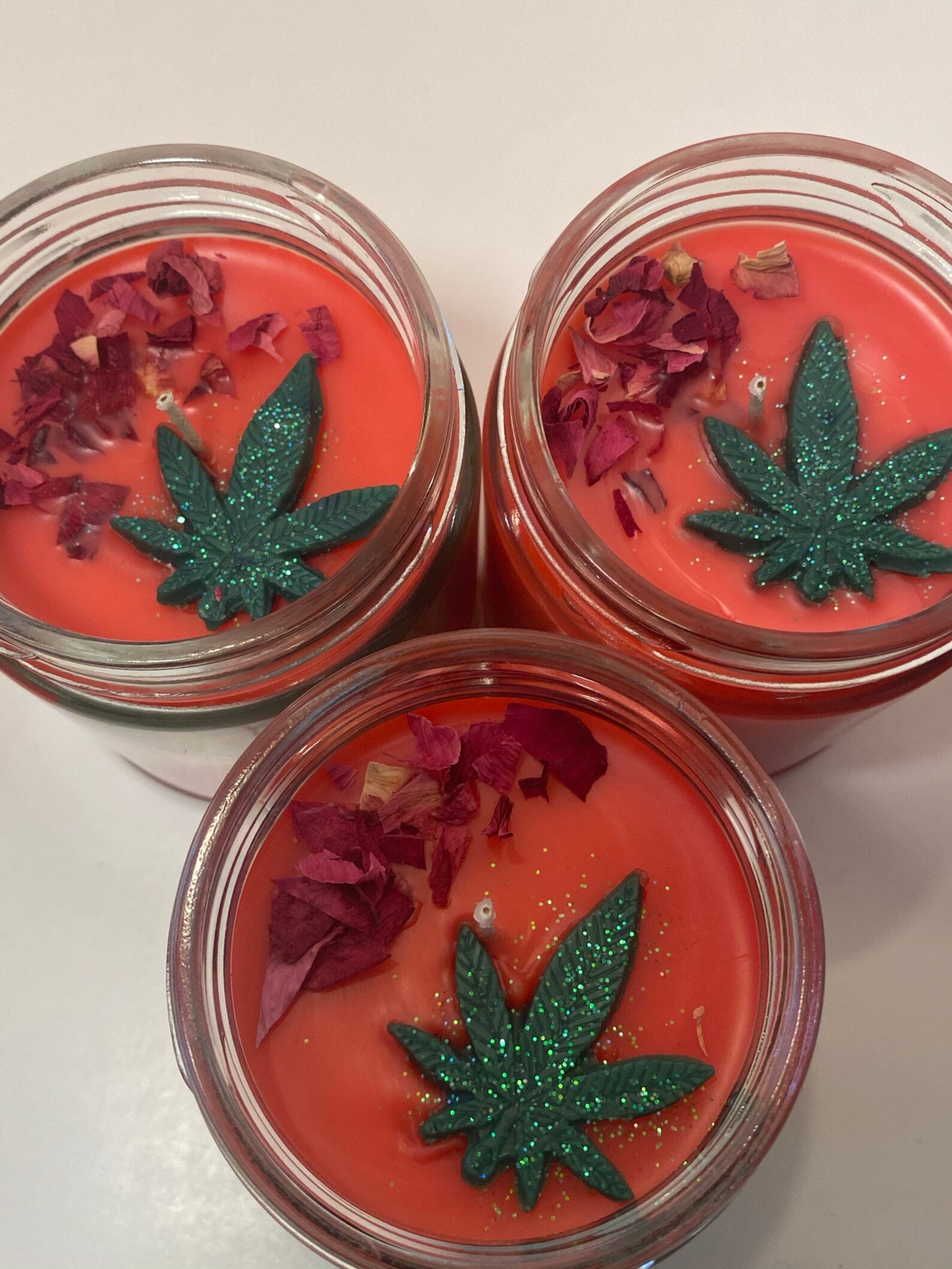 Cannabis Rose Candle Rose Cannabis Earthy scent gift gift Etsy