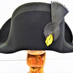 Royal Navy Bicorne with Black and Gold Trim - British Cocked Hat - Admiral Bicorne