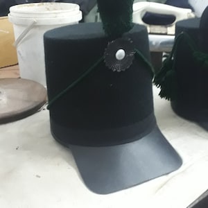 Belgic Shako Hat – Square Peak 95th Rifles Military Cap | Napoleonic War Waterloo Reenactment & Collectors Replica