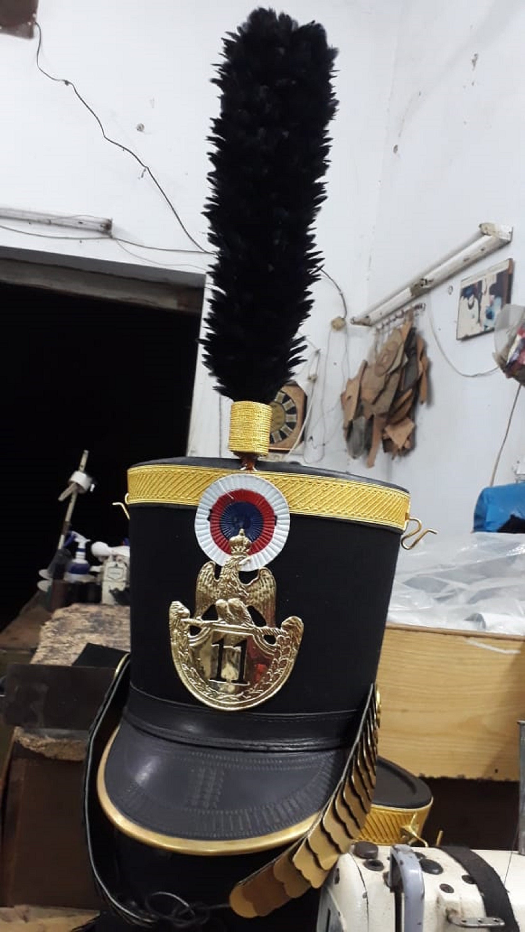 French Shako Hat British Napoleonic Helmet Reproduction French