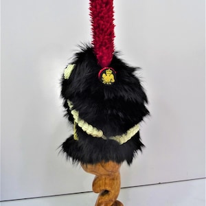 Napoleonic 1st Empire French Imperial Guard Shako Hat – Handmade with Red Plume