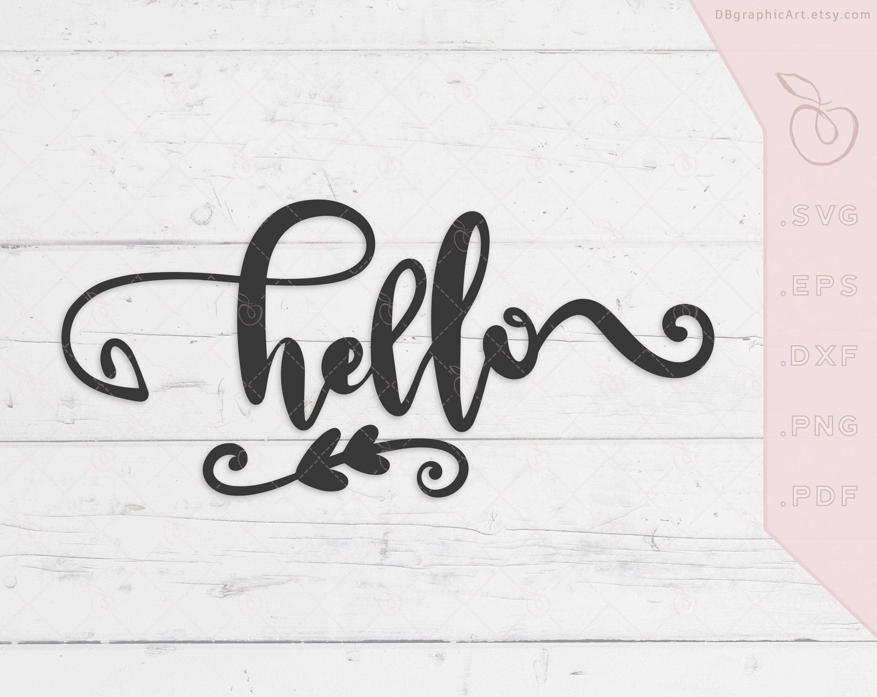 Hello SVG Door Sign / Welcome Home Sign Svg / Script Hand - Etsy