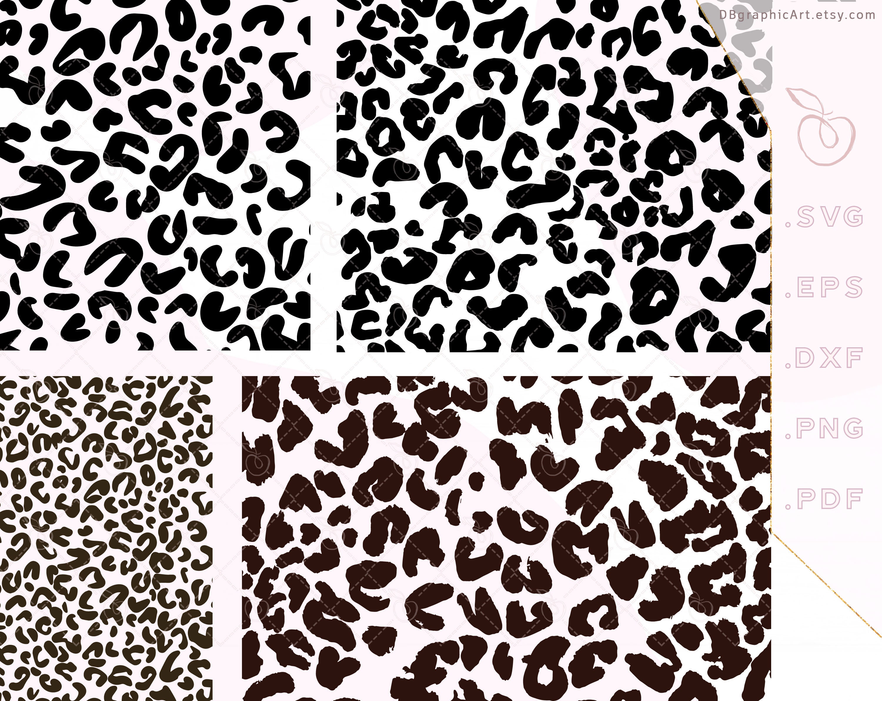 Leopard Spots Svg Files, Animal Print, Leopard Print Svg, Cheetah Print ...