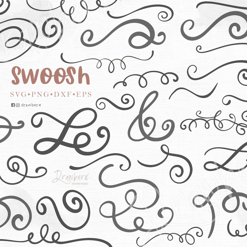 Swirl Stencil Svg - Etsy