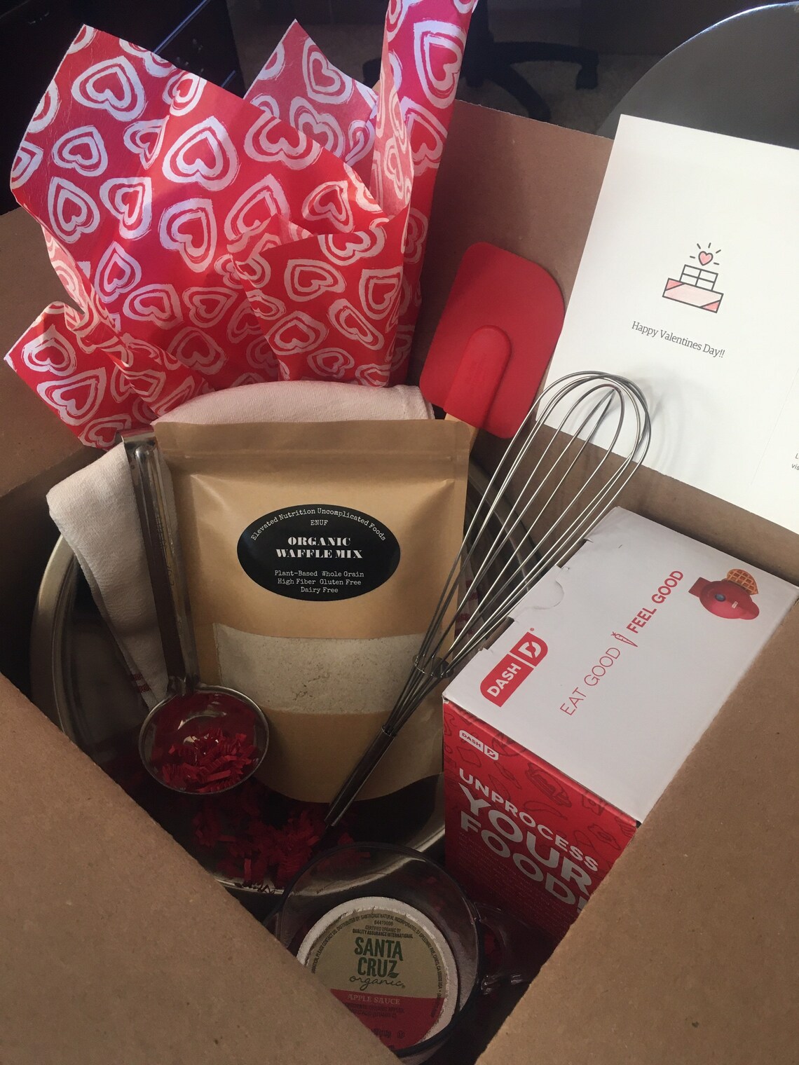 8 Piece Gift Set Organic Plant Based Waffle Mix Heart