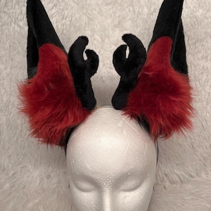 Alastor Hazbin Hotel Ears and Horns for cosplay and costume