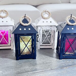 Mini lantern, tiered tray decor, mini lantern with preserved rose, tiered tray accessory, lantern décor, table centerpieces,boho lantern