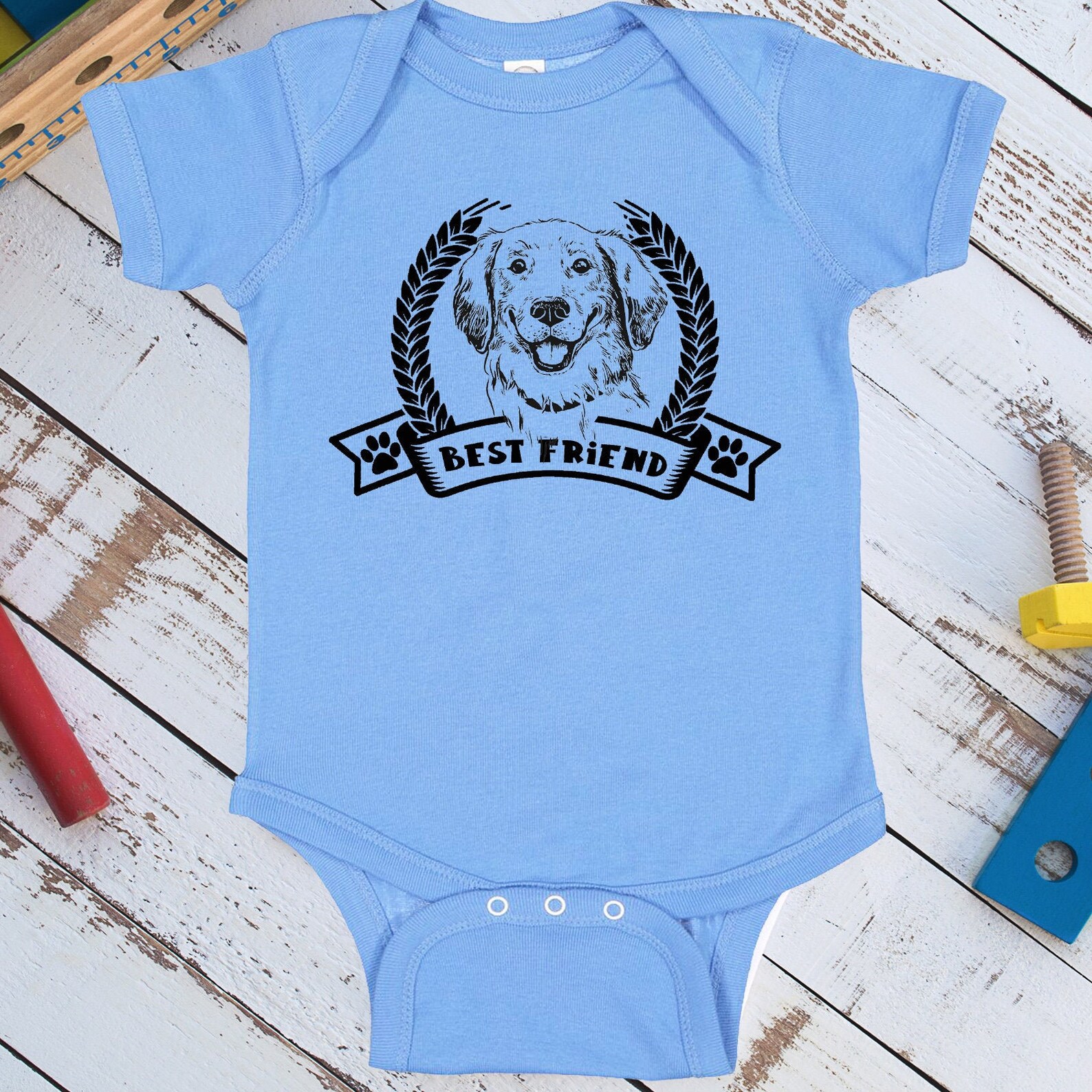 Kids Labrador Onesie Best Friend Baby Lab Dog Onsie Kids Puppy Etsy