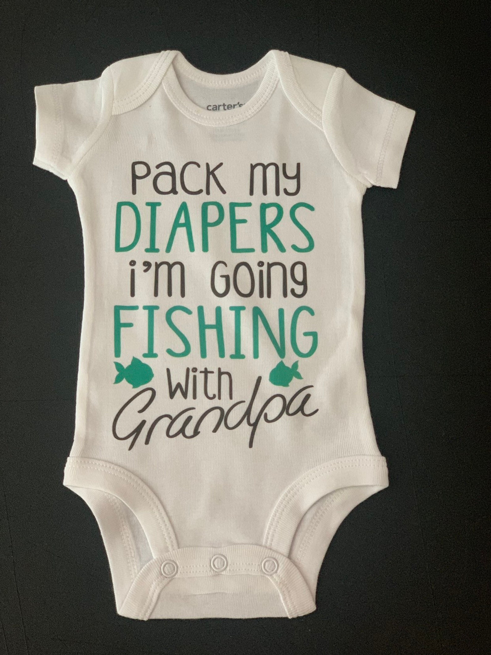 Grandpa Onesie Grandparents Baby Outfit Please pack my Etsy