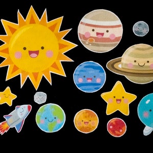 Solar System Felt Set