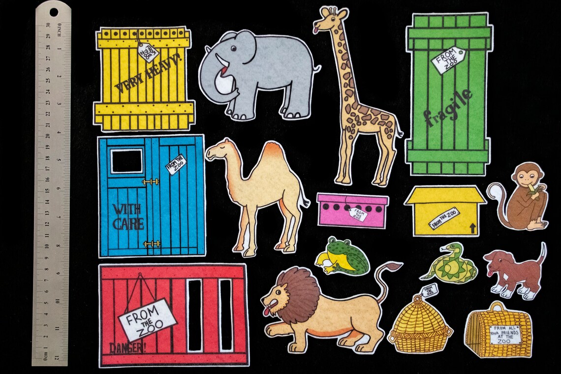 Dear Zoo Felt Story Set Etsy