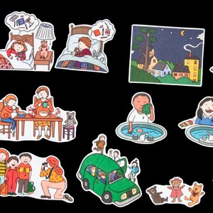 Coffret d&#39;histoires en feutre La veille de la maternelle