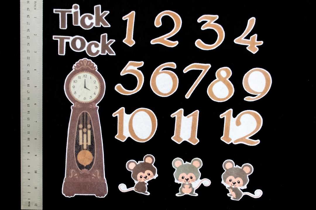 Kit Horloge à Broder Crewel 360 Stitch ‘N Time Hickory Dickory – Vintage Neuf