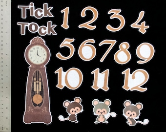 Hickory Dickory Dock Felt Set