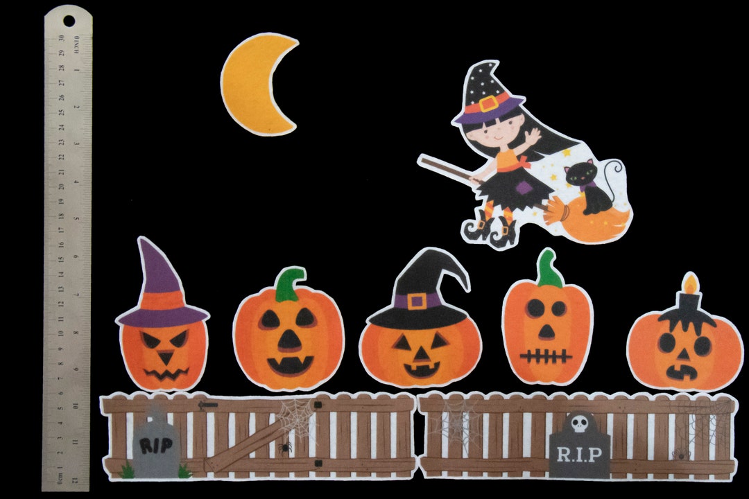 5 Little Pumpkins Felt Set - Etsy